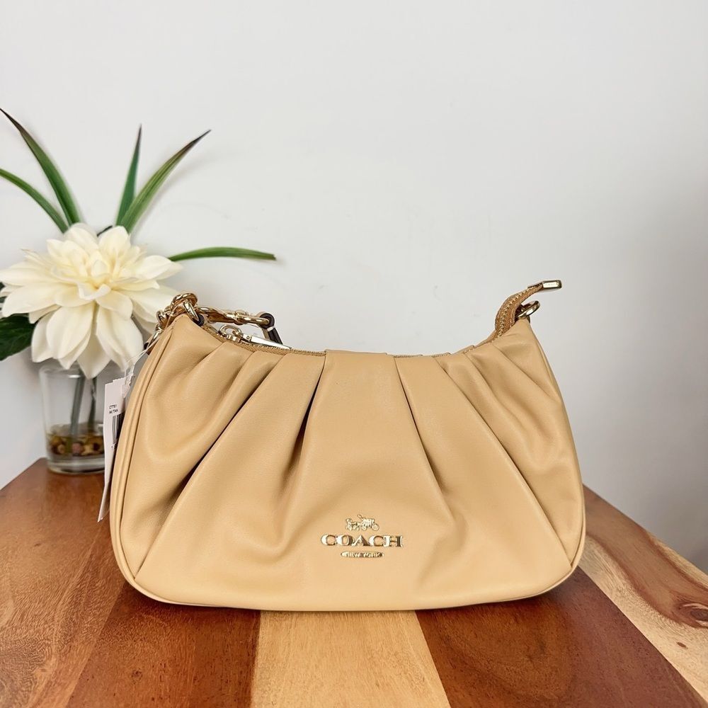NWT Coach Teri Shoulder Bag With Ruching - Picture 7 of 11